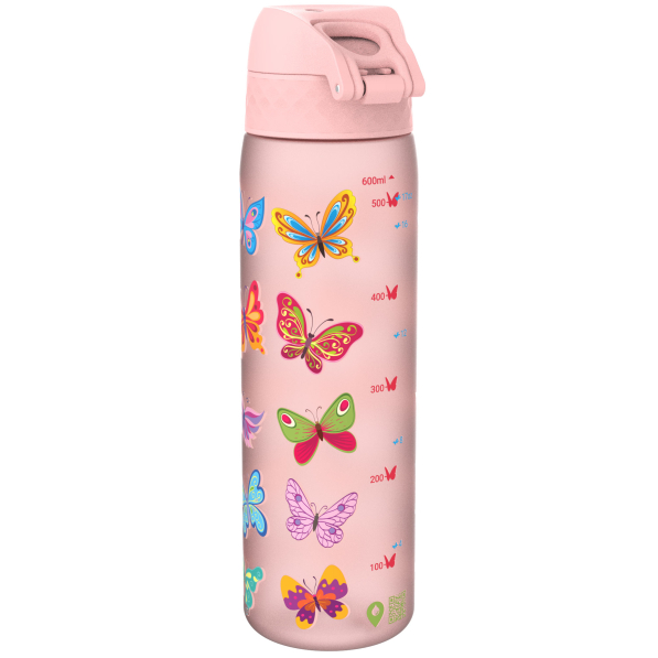 ION8 Recyclon Butterfly 0,6 l - butelka / bidon dla dzieci na wodę i napoje