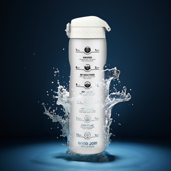 ION8 Ice Motivator 1,1 l - butelka motywacyjna na wodę i napoje tritanowa