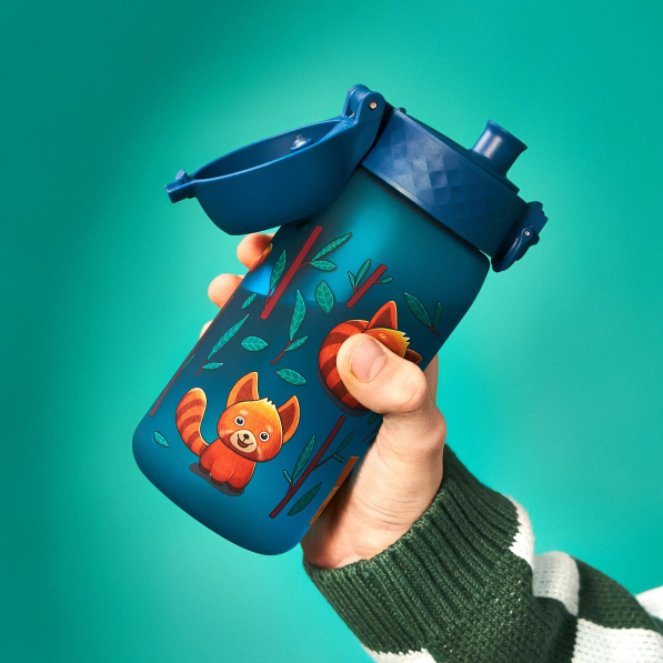 ION8 Recyclon Red Pandas 0,35 l - butelka / bidon dla dzieci na wodę i napoje