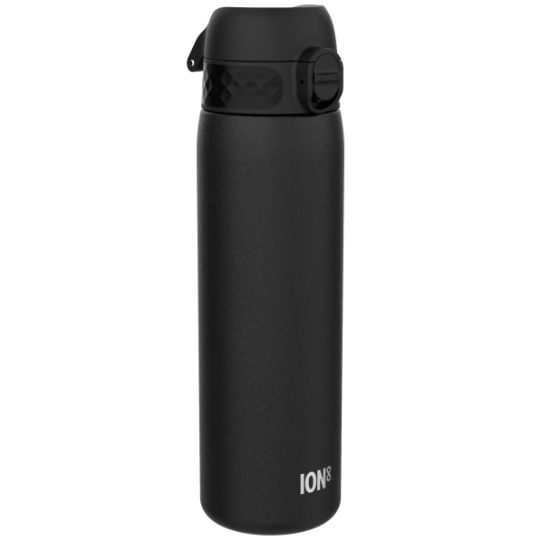 ION8 Single Wall Black 0,6 l - butelka na wodę i napoje ze stali nierdzewnej