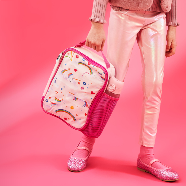ION8 Unicorn Rainbows 26,5 x 19,5 cm - torba na lunch termoizolacyjna dla dzieci