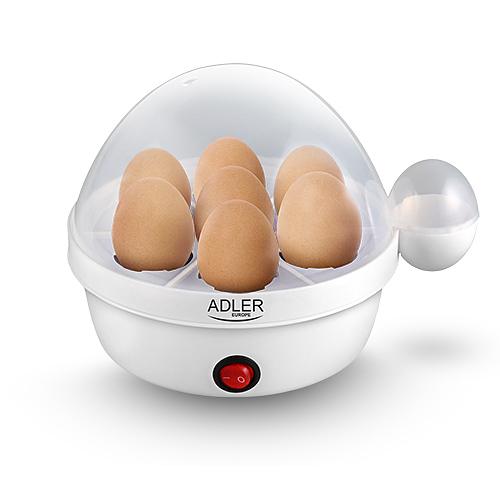 ADLER Cooker 450 W biały - jajowar / garnek elektryczny do jajek plastikowy