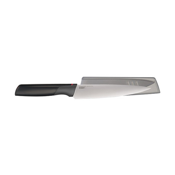 JOSEPH JOSEPH Elevate Steel 16,5 cm czarny - nóż szefa kuchni ze stali nierdzewnej z osłonką