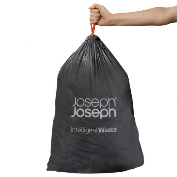 JOSEPH JOSEPH Intelligent Waste 24-36 l 20 szt. czarne - worki na śmieci plastikowe z taśmą