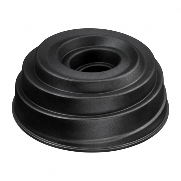 KAISER Inspiration Twister 25 cm czarna - forma do babki z tuleją stalowa 