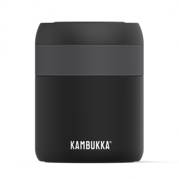 KAMBUKKA Bora Matte Black 0,6 l czarny matowy - termos obiadowy ze stali nierdzewnej