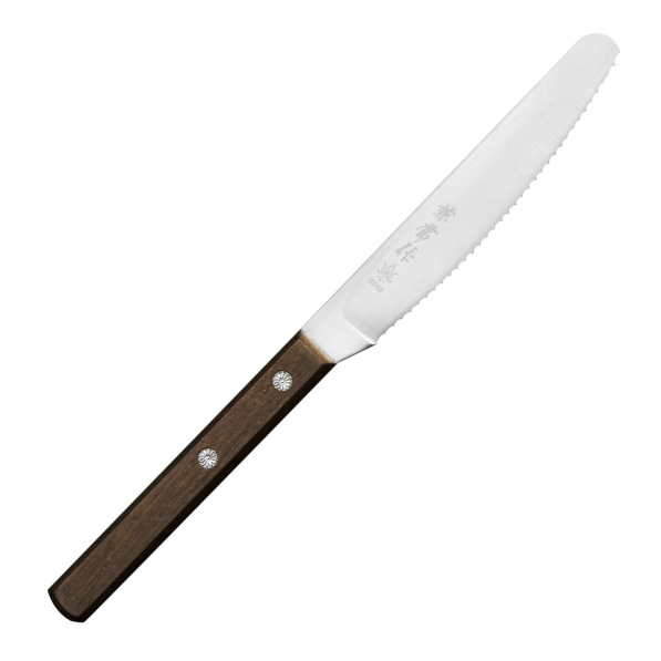 KANETSUNE SEKI 11 cm - japoński nóż kuchenny z ząbkami ze stali nierdzewnej