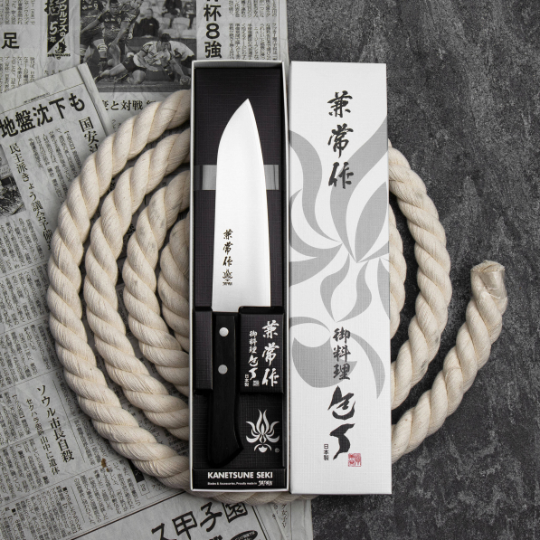 KANETSUNE SEKI 5500 16,5 cm - nóż japoński Santoku ze stali nierdzewnej