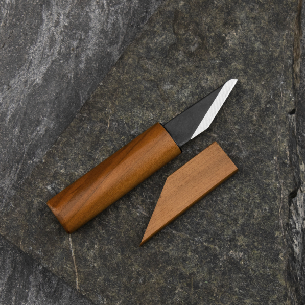KANETSUNE SEKI Rikizan Kiridashi 4 cm - japoński nóż survivalowy ze stali wysokowęglowej