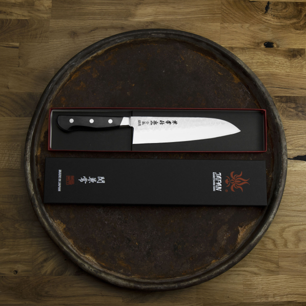 KANETSUNE SEKI YH-3000 18 cm - nóż japoński Santoku ze stali wysokowęglowej