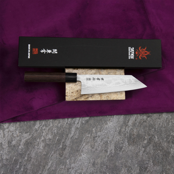 KANETSUNE SEKI Zen-Bokashi 17 cm - nóż japoński Bunka ze stali węglowej 