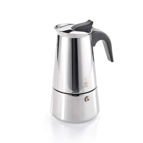 GEFU Emilio na 6 filiżanek espresso (6 tz) - kawiarka stalowa ciśnieniowa