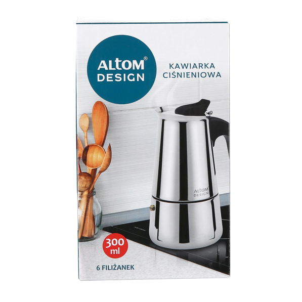Kawiarka aluminiowa ciśnieniowa na 6 filiżanek espresso (6 tz)