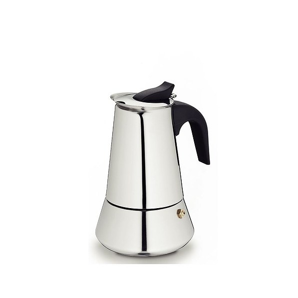 Kawiarka stalowa ciśnieniowa KELA BARI - kafetiera na 4 filiżanki espresso (4 tz)