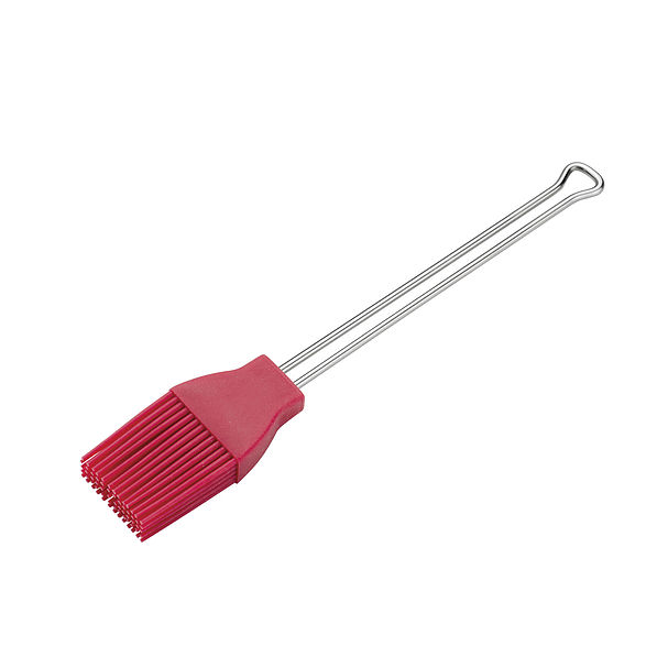 Kuchenprofi Brush 20 cm czerwony - pędzel kuchenny silikonowy