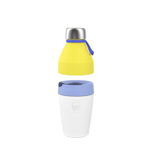KEEPCUP Helix Thermal Kit M Solo 530 ml - kubek / butelka termiczny z 2 pokrywkami ze stali nierdzewnej