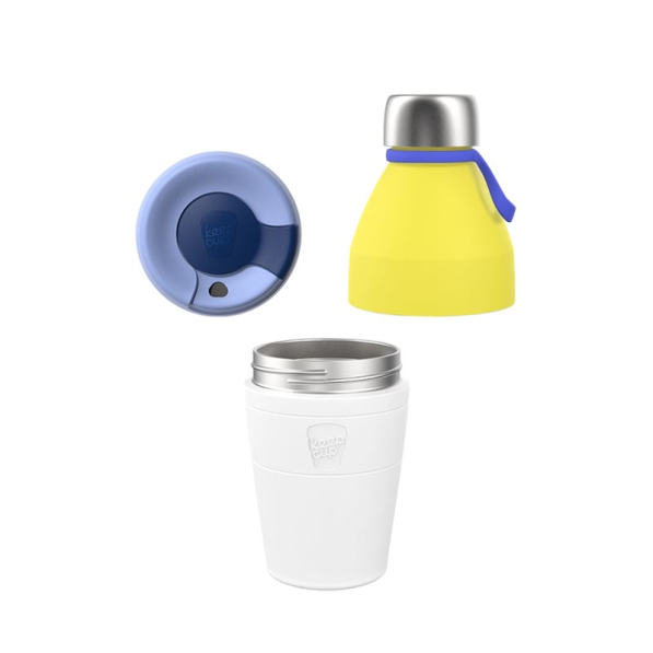 KEEPCUP Helix Thermal Kit M Solo 530 ml - kubek / butelka termiczny z 2 pokrywkami ze stali nierdzewnej
