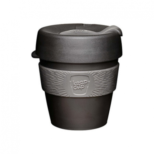 KEEPCUP Original Doppio 227 ml czarny - kubek plastikowy z pokrywką