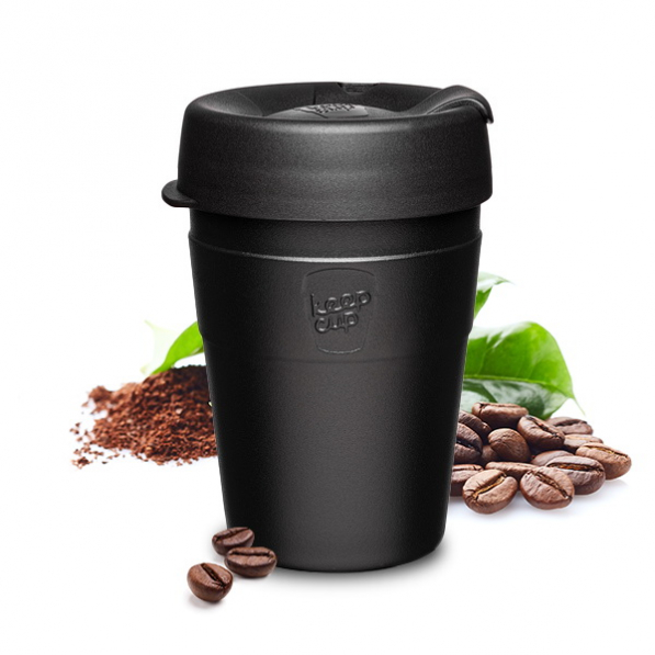 KEEPCUP Thermal Black 340 ml czarny - kubek termiczny ze stali nierdzewnej