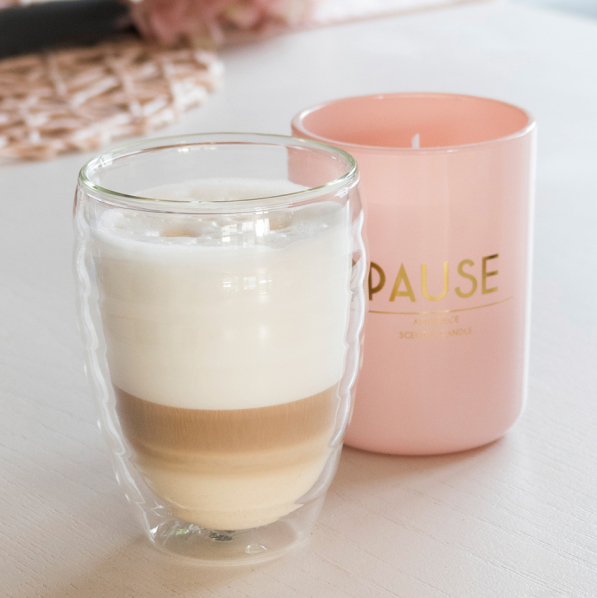 KELA Cesena 300 ml 2 szt. - szklanki do kawy i herbaty termiczne z podwójnymi ściankami szklane