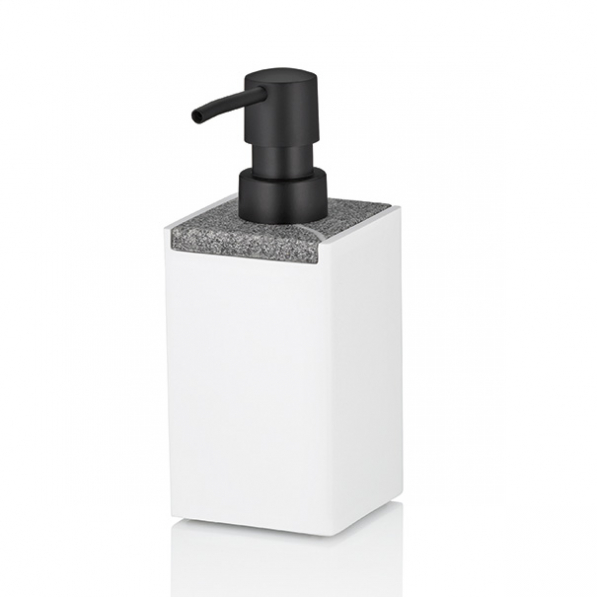 KELA Cube 300 ml biały - dozownik do mydła w płynie lub płynu do mycia naczyń