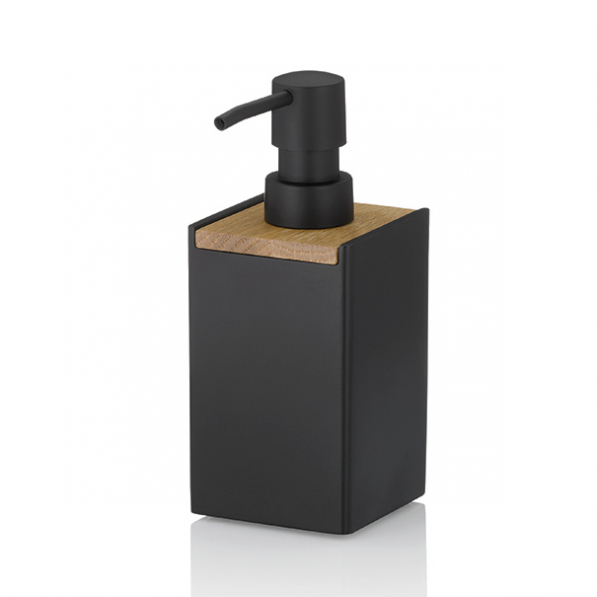 KELA Cube 300 ml czarny - dozownik do mydła w płynie lub płynu do mycia naczyń