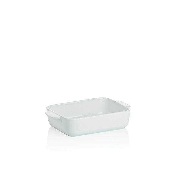 KELA Ester 22 x 13,5 cm białe - naczynie żaroodporne do zapiekania porcelanowe