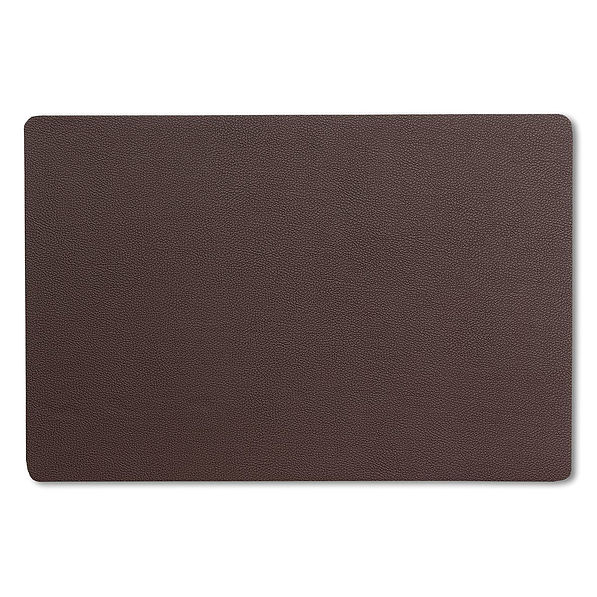 KELA Kimara 30 x 45 cm ciemnobrązowa - mata stołowa / podkładka na stół ze skóry ekologicznej 