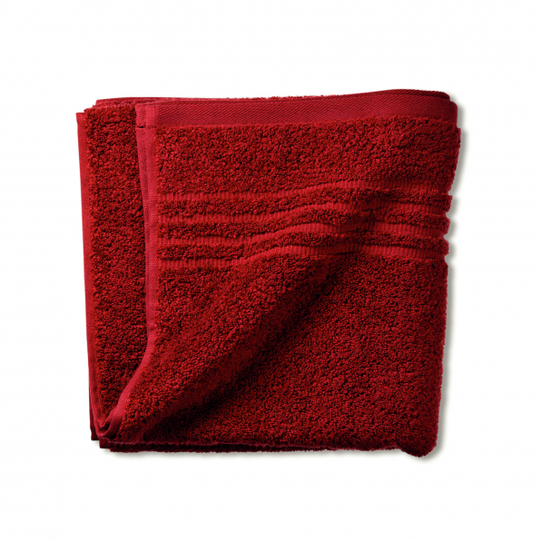 KELA Leonora 50 x 100 cm czerwony - ręcznik łazienkowy bawełniany