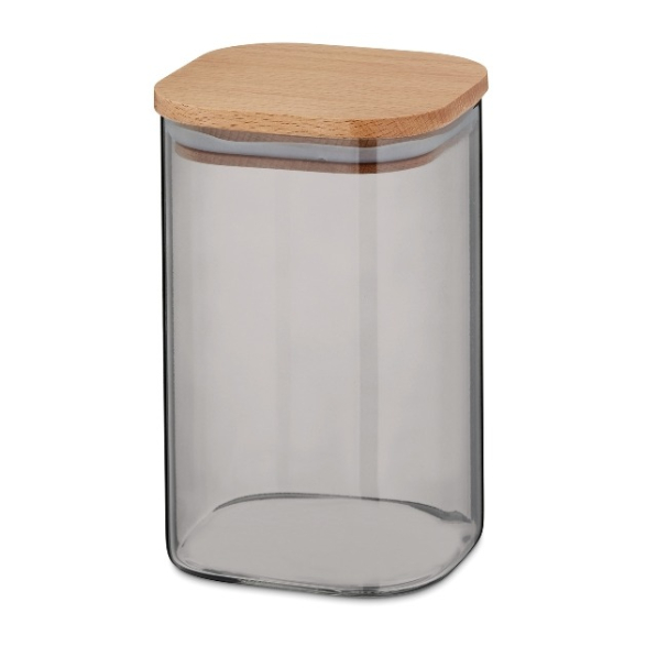KELA Nea 1,1 l - pojemnik na produkty sypkie szklany z pokrywką