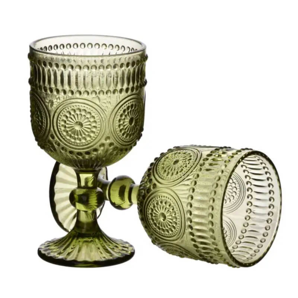 Kieliszki do napojów MONDEX ELISE GREEN 330 ml 4 szt.