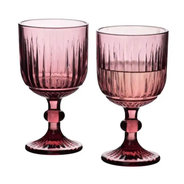 Kieliszki do napojów MONDEX ELISE PURPLE 350 ml 4 szt.