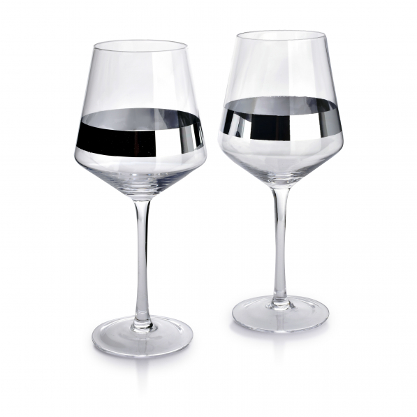 Kieliszki do wina białego szklane AFFEK DESIGN MIRELLA SILVER 580 ml 2 szt.