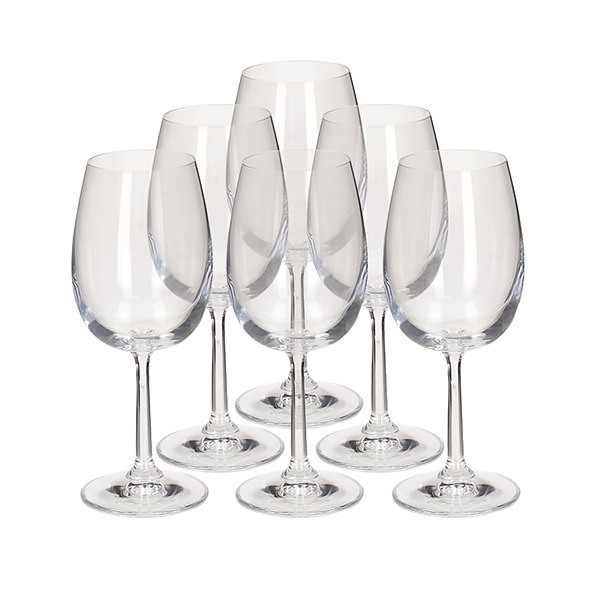 Kieliszki do wina czerwonego szklane KROSNO BASIC GLASS 350 ml 6 szt.