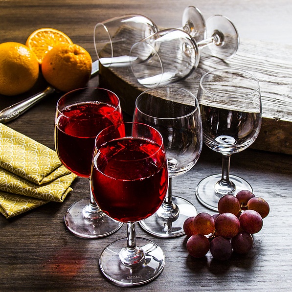 Kieliszki do wina czerwonego szklane KROSNO CRYSTAL 250 ml 6 szt.