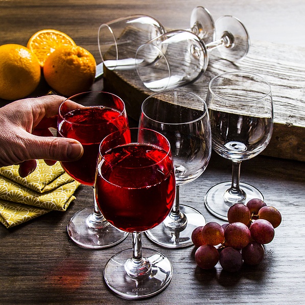 Kieliszki do wina czerwonego szklane KROSNO CRYSTAL 250 ml 6 szt.
