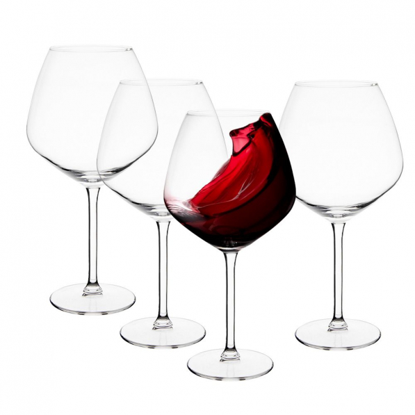 Kieliszki do wina czerwonego szklane RUBIN 750 ml 4 szt.
