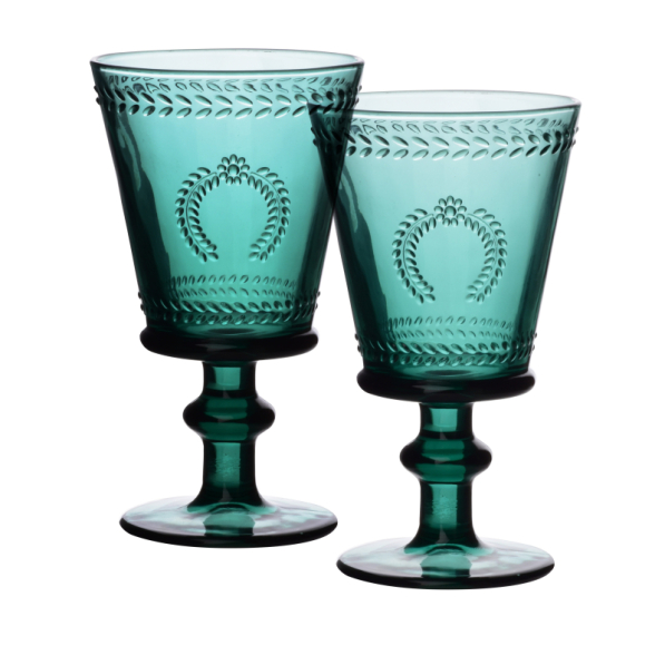 Kieliszki do wina i wody szklane AFFEK DESIGN ECILA DARK 280 ml 2 szt.