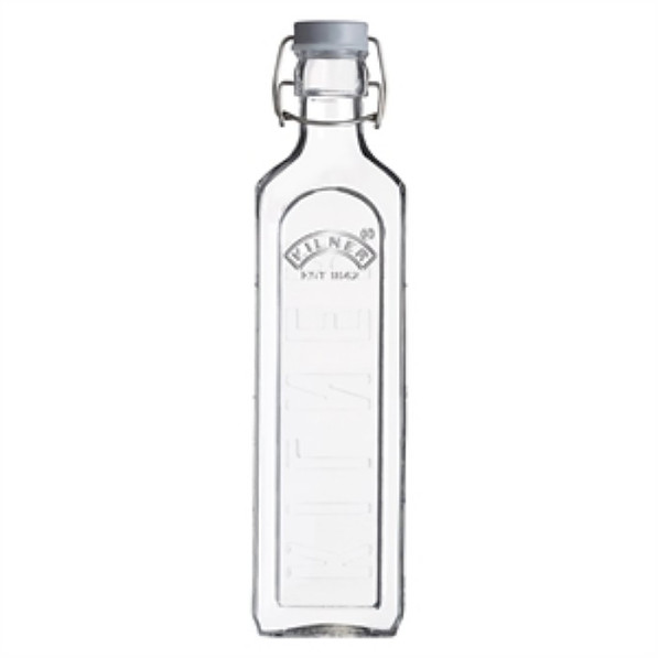 KILNER New Clip Top Bottle 1 l - butelka szklana z korkiem