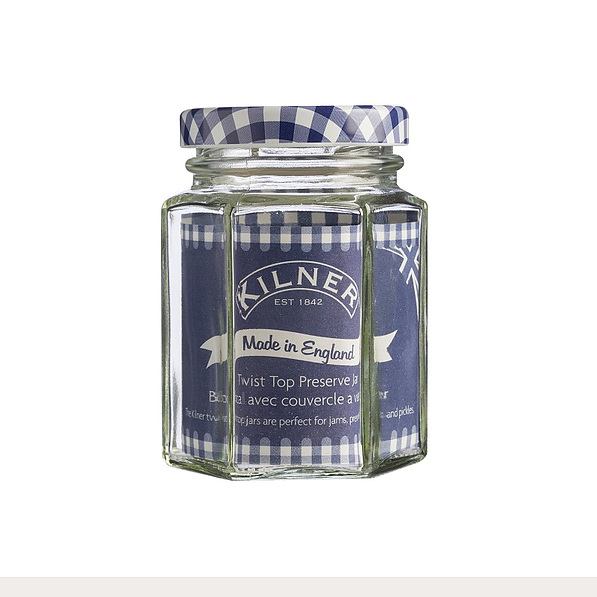 KILNER Made In England sześciokąt 0,28 l - słoik szklany na przetwory typu twist