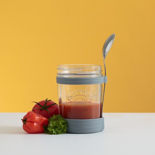 KILNER Soup Jar 350 ml - słoik szklany typu twist z łyżką