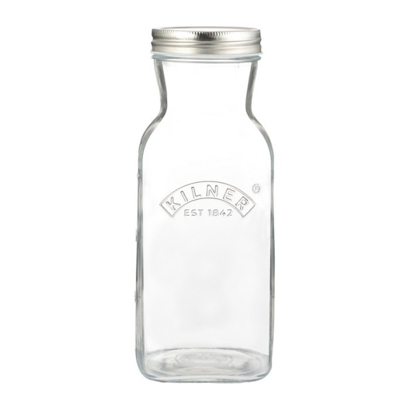 KILNER 1 l - butelka szklana na mleko i sok z nakrętką