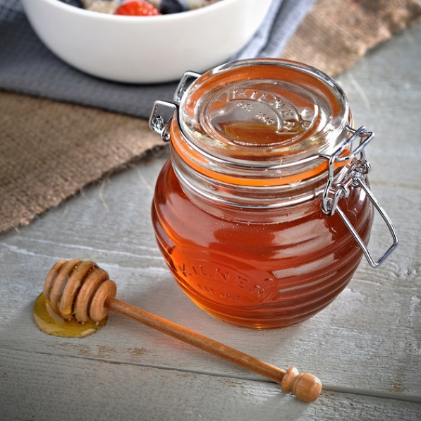 KILNER Honey 0,4 l - pojemnik na miód typu wek szklany z czerpakiem