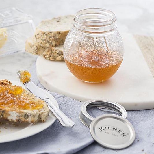 KILNER Orange Fruit 0,4 l - słoik na przetwory szklany typu twist z pokrywką