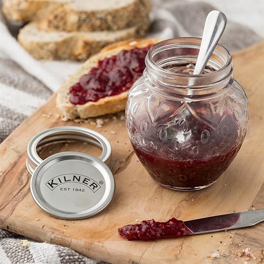 KILNER Strawberry Fruit 0,4 l - słoik na przetwory szklany typu twist