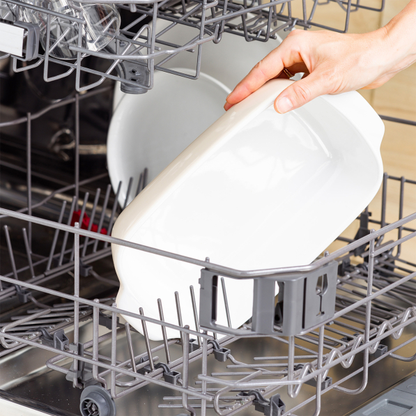 KITCHENAID Almond Cream M 1,9 l - brytfanna ceramiczna z bambusową pokrywką