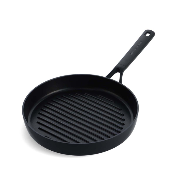 KITCHENAID Classic Forged Aluminium 28 cm - patelnia grillowa ceramiczna nieprzywierająca