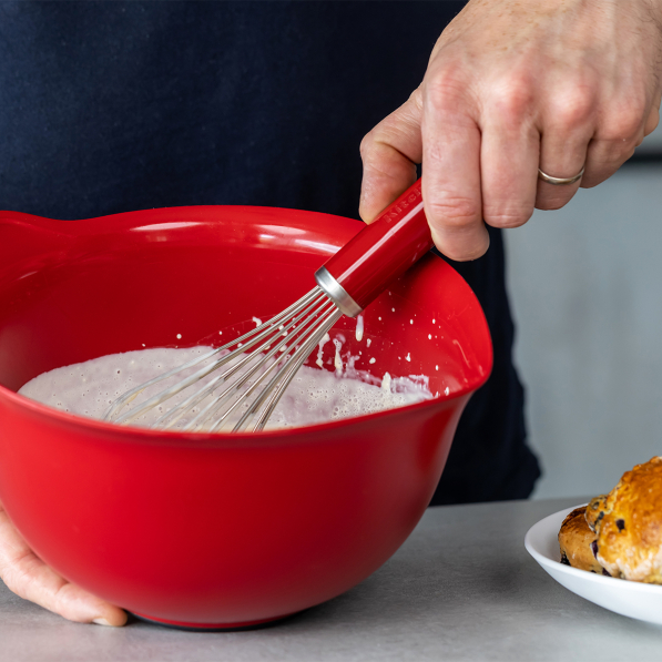 KITCHENAID Empire Red 2 el. - trzepaczka / rózga kuchenna do jajek z łopatką silikonową