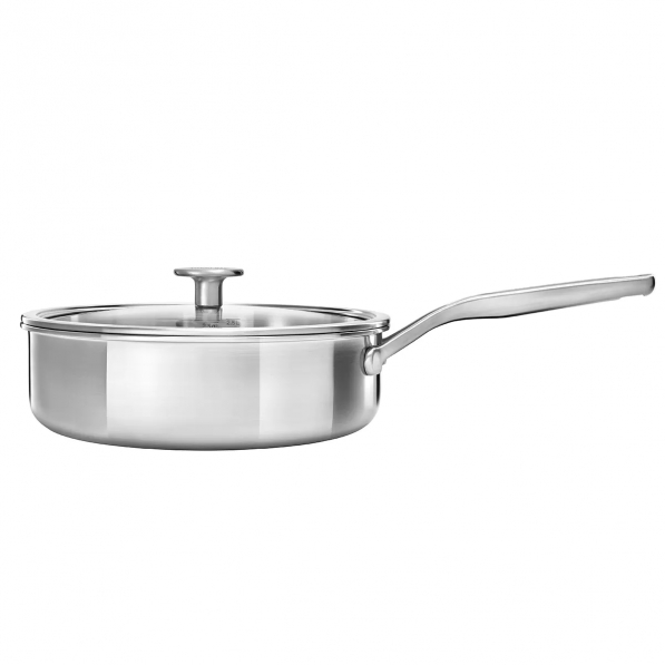 KITCHENAID Multi-Ply Stainless Steel Deep 24 cm - patelnia ze stali nierdzewnej z pokrywką