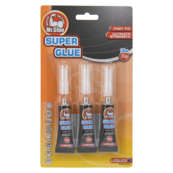 Klej uniwersalny super glue MR GLUE 3 g 3 szt.